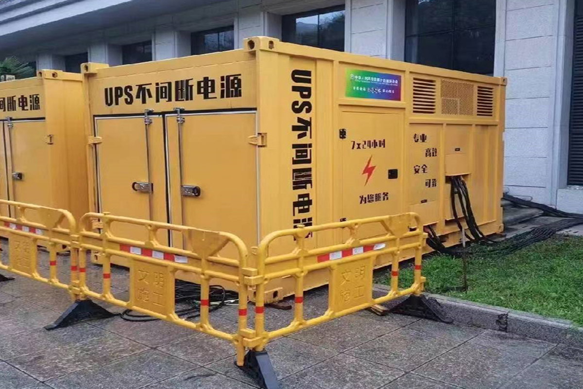 平顶山发电机租赁施工现场