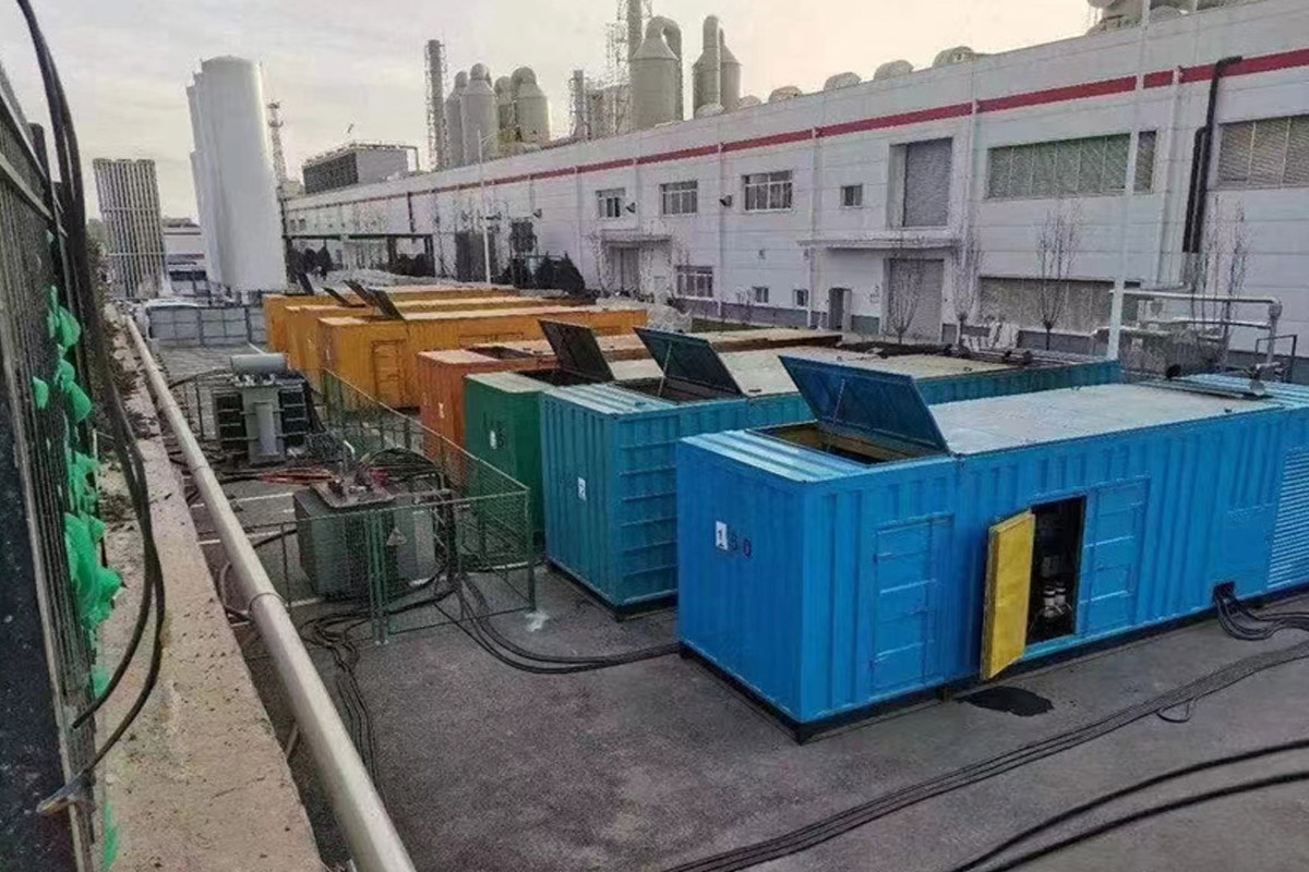 平顶山发电机租赁施工现场